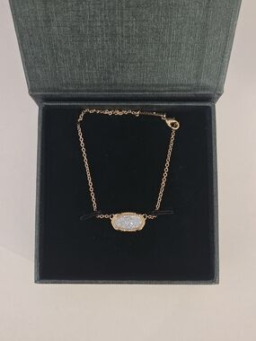 Kendra Scott Gold Crystal Pendant Bracelet